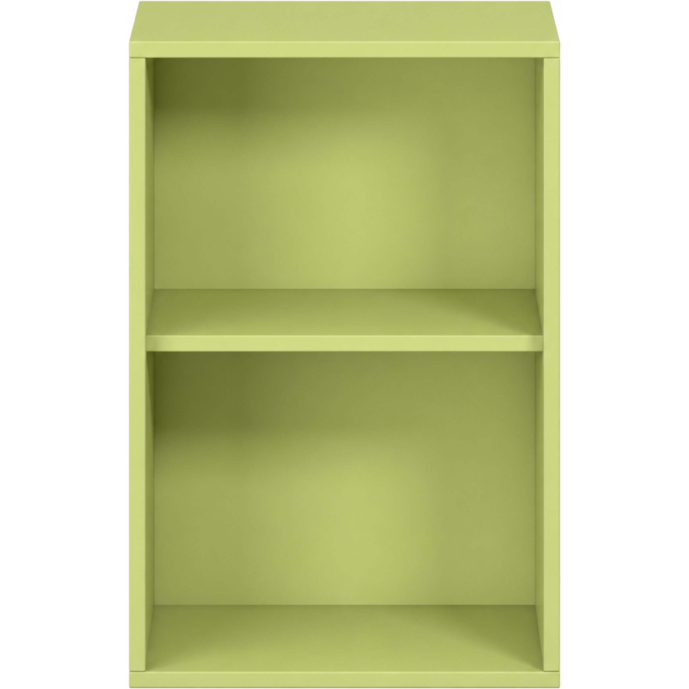Pureo Schappenkast open decor B 50 x H 75 x D 42 cm in lindegroen – aanzicht 2