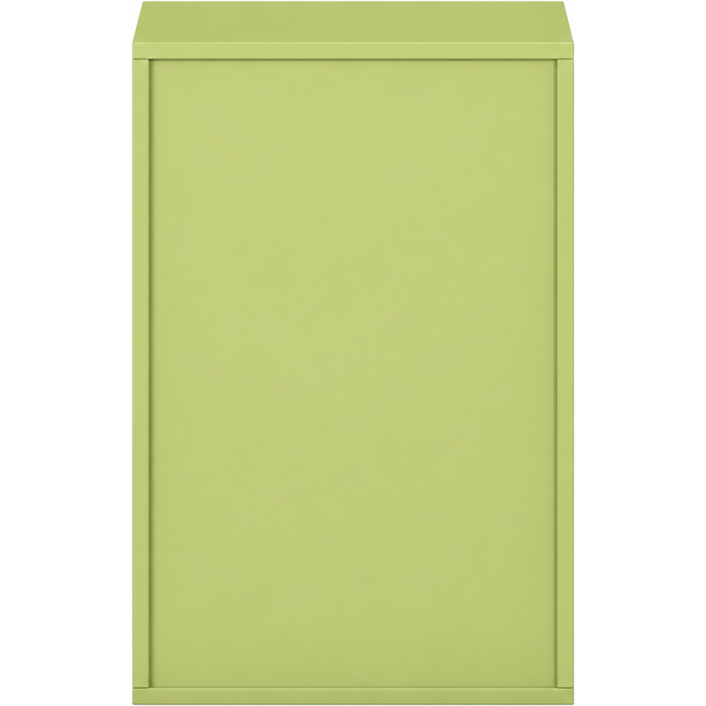 Pureo Schappenkast open decor B 50 x H 75 x D 42 cm in lindegroen – aanzicht 3