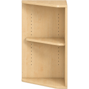Pureo Hoekkast decor B 50 x H 75 x D 50 cm in ahorn – aanzicht 2