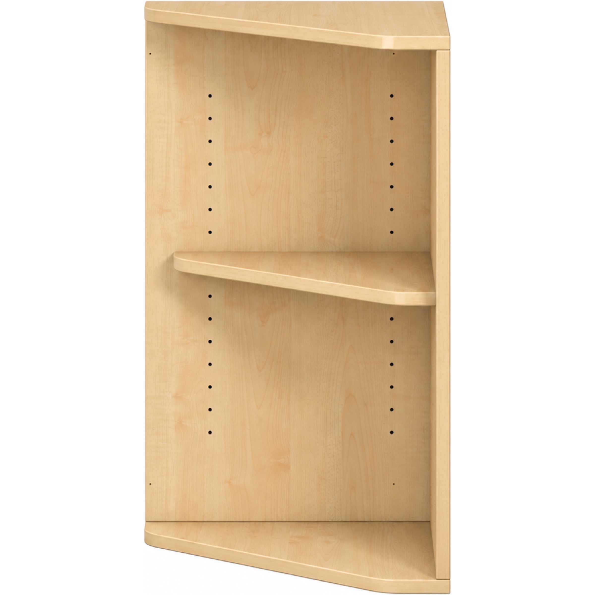 Pureo Hoekkast decor B 50 x H 75 x D 50 cm in ahorn – aanzicht 2