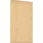 Pureo Hoekkast decor B 50 x H 75 x D 50 cm in ahorn – aanzicht 3