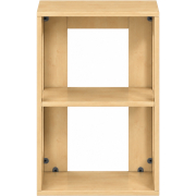 Pureo Kast open decor B 50 x H 75 x D 42 cm in ahorn – aanzicht 2