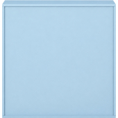 Pureo Schappenkast open decor B 100 x H 100 x D 42 cm in aquarelblauw – aanzicht 3