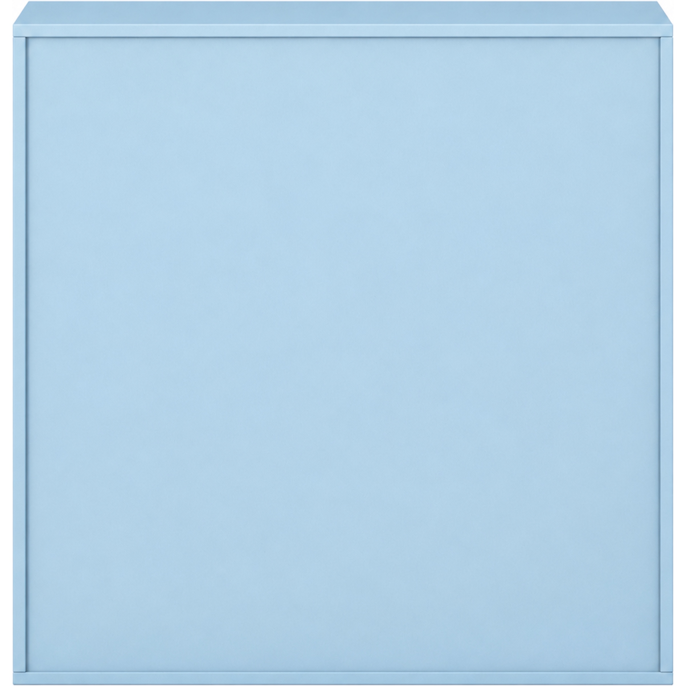 Pureo Schappenkast open decor B 100 x H 100 x D 42 cm in aquarelblauw – aanzicht 3