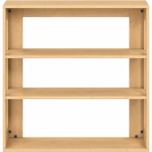 Pureo Kast open decor B 100 x H 100 x D 42 cm in ahorn – aanzicht 2