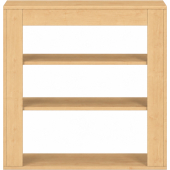 Pureo Kast open decor B 100 x H 100 x D 42 cm in ahorn – aanzicht 3