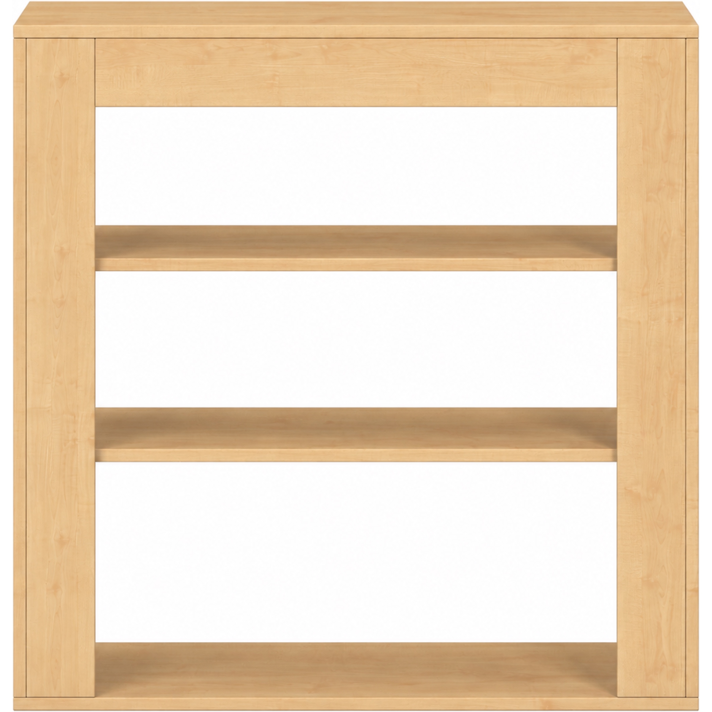 Pureo Kast open decor B 100 x H 100 x D 42 cm in ahorn – aanzicht 3
