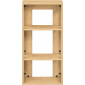 Pureo Kast open decor B 50 x H 100 x D 42 cm in ahorn – aanzicht 2