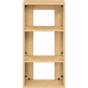 Pureo Kast open decor B 50 x H 100 x D 42 cm in ahorn – aanzicht 2