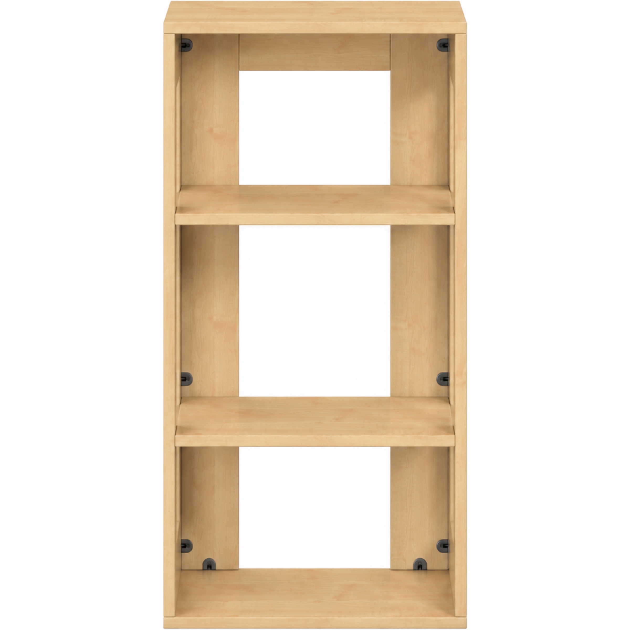 Pureo Kast open decor B 50 x H 100 x D 42 cm in ahorn – aanzicht 2