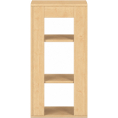 Pureo Kast open decor B 50 x H 100 x D 42 cm in ahorn – aanzicht 3