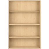 Pureo Schappenkast open decor B 100 x H 150 x D 42 cm in ahorn – aanzicht 2
