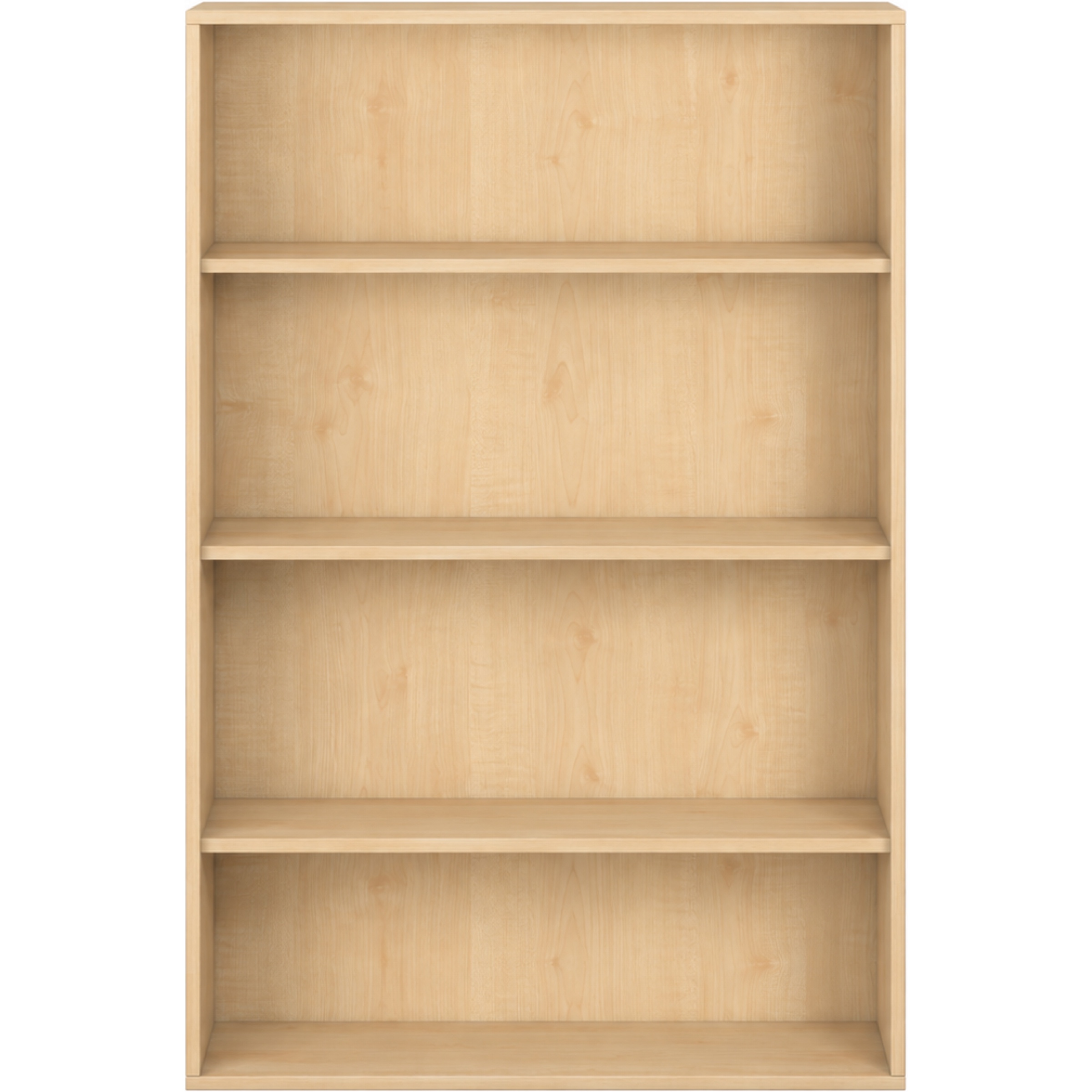 Pureo Schappenkast open decor B 100 x H 150 x D 42 cm in ahorn – aanzicht 2