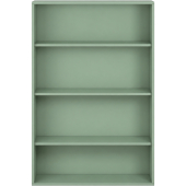 Pureo Schappenkast open decor B 100 x H 150 x D 42 cm in mint – aanzicht 2