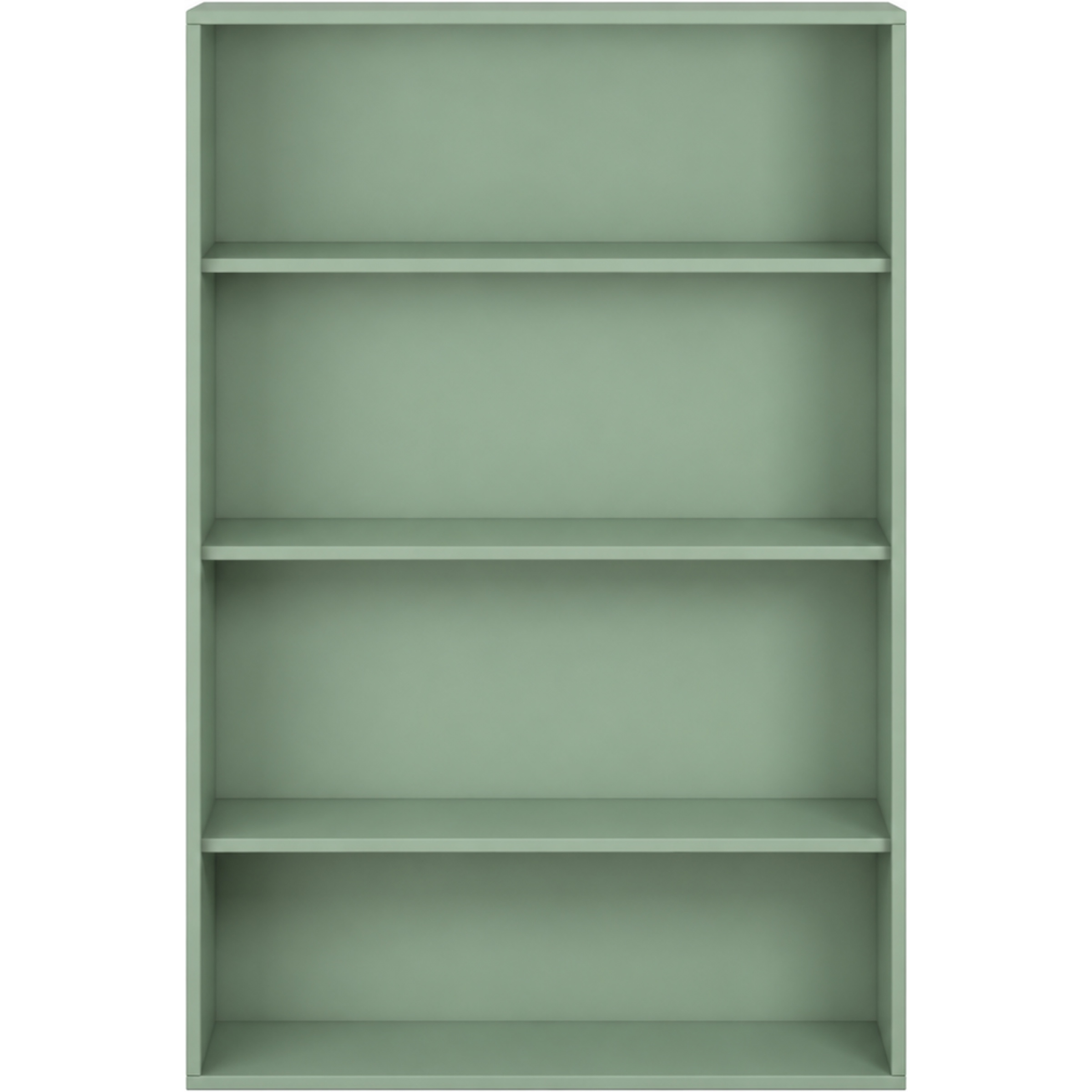 Pureo Schappenkast open decor B 100 x H 150 x D 42 cm in mint – aanzicht 2