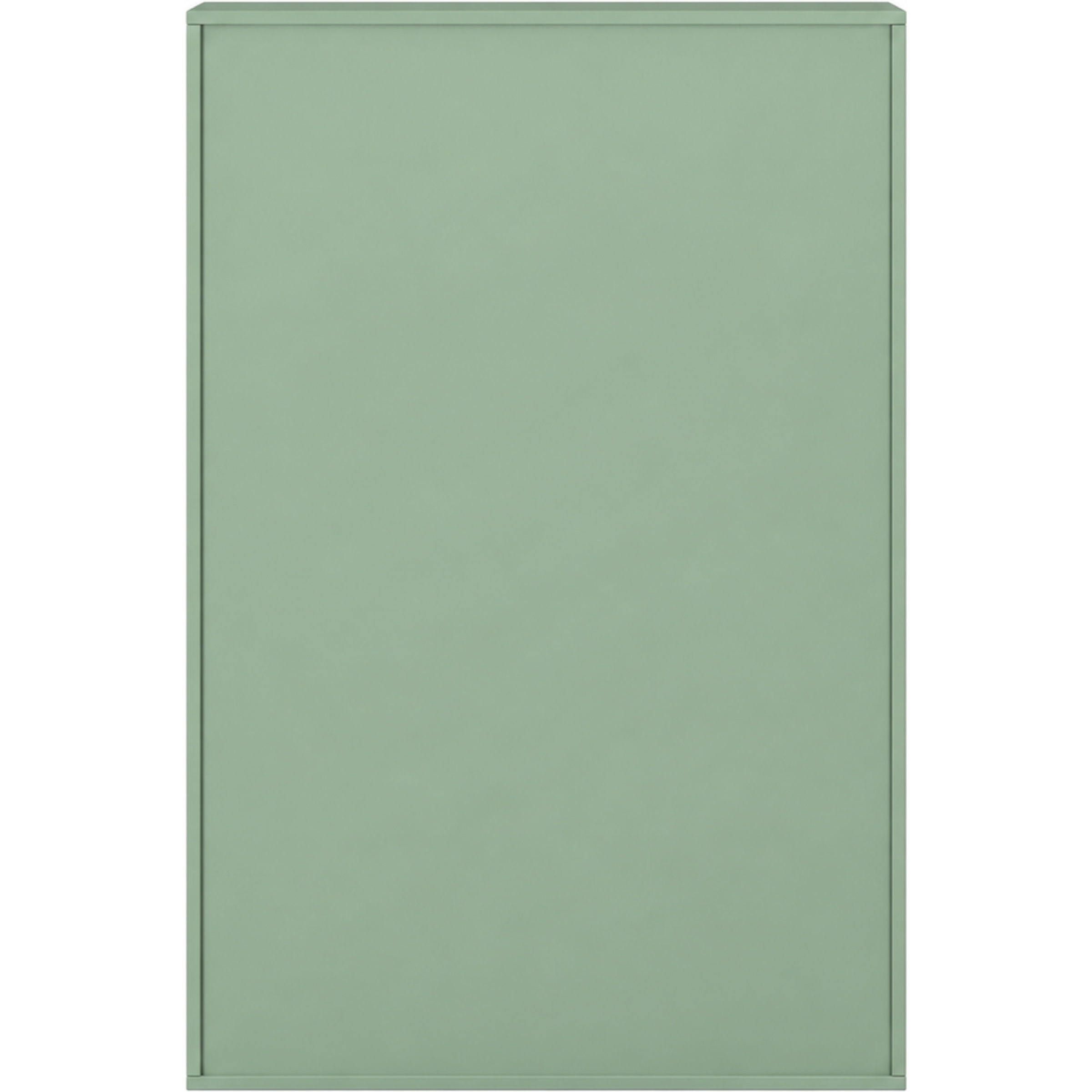 Pureo Schappenkast open decor B 100 x H 150 x D 42 cm in mint – aanzicht 3