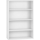 Pureo Schappenkast open decor B 100 x H 150 x D 42 cm in wit
