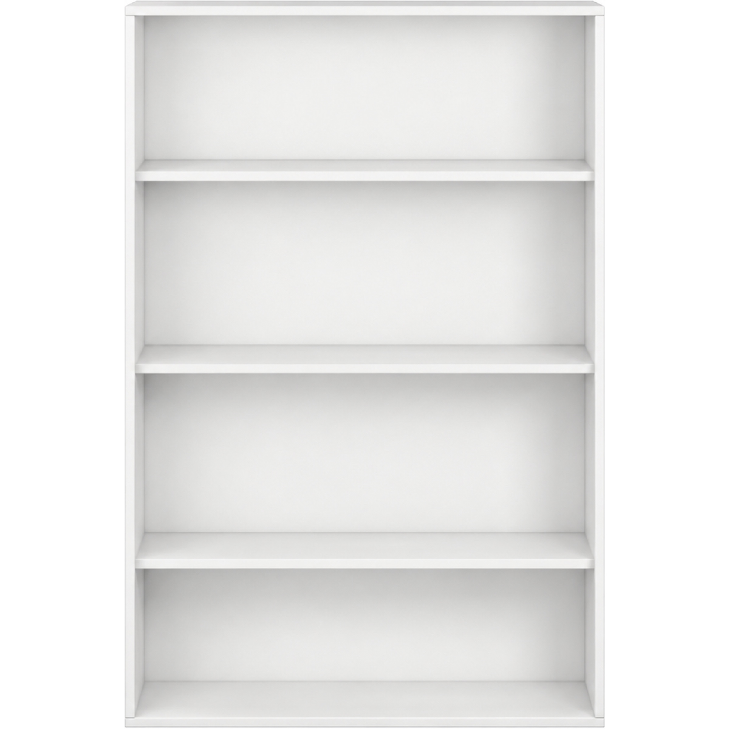 Pureo Schappenkast open decor B 100 x H 150 x D 42 cm in wit – aanzicht 2