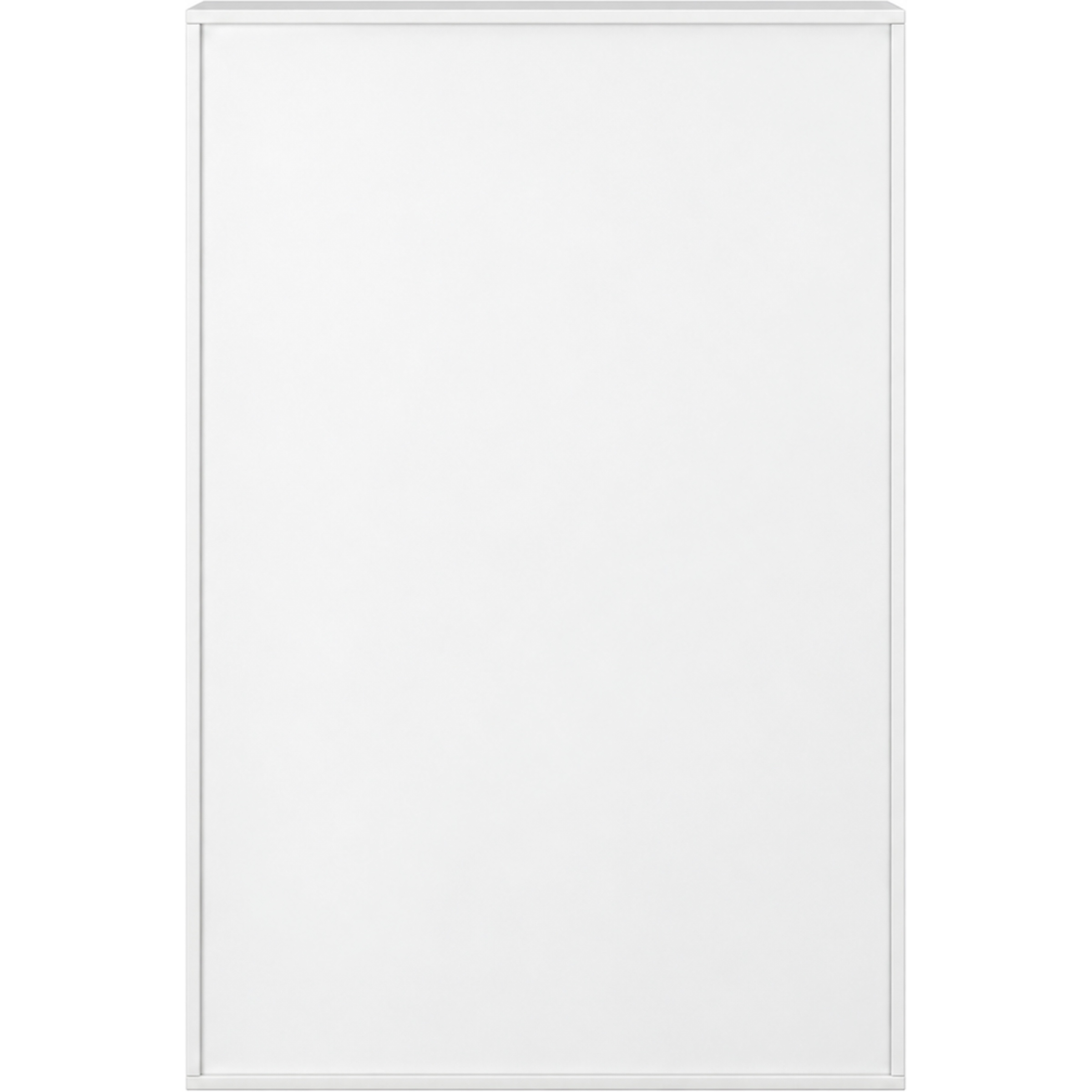 Pureo Schappenkast open decor B 100 x H 150 x D 42 cm in wit – aanzicht 3