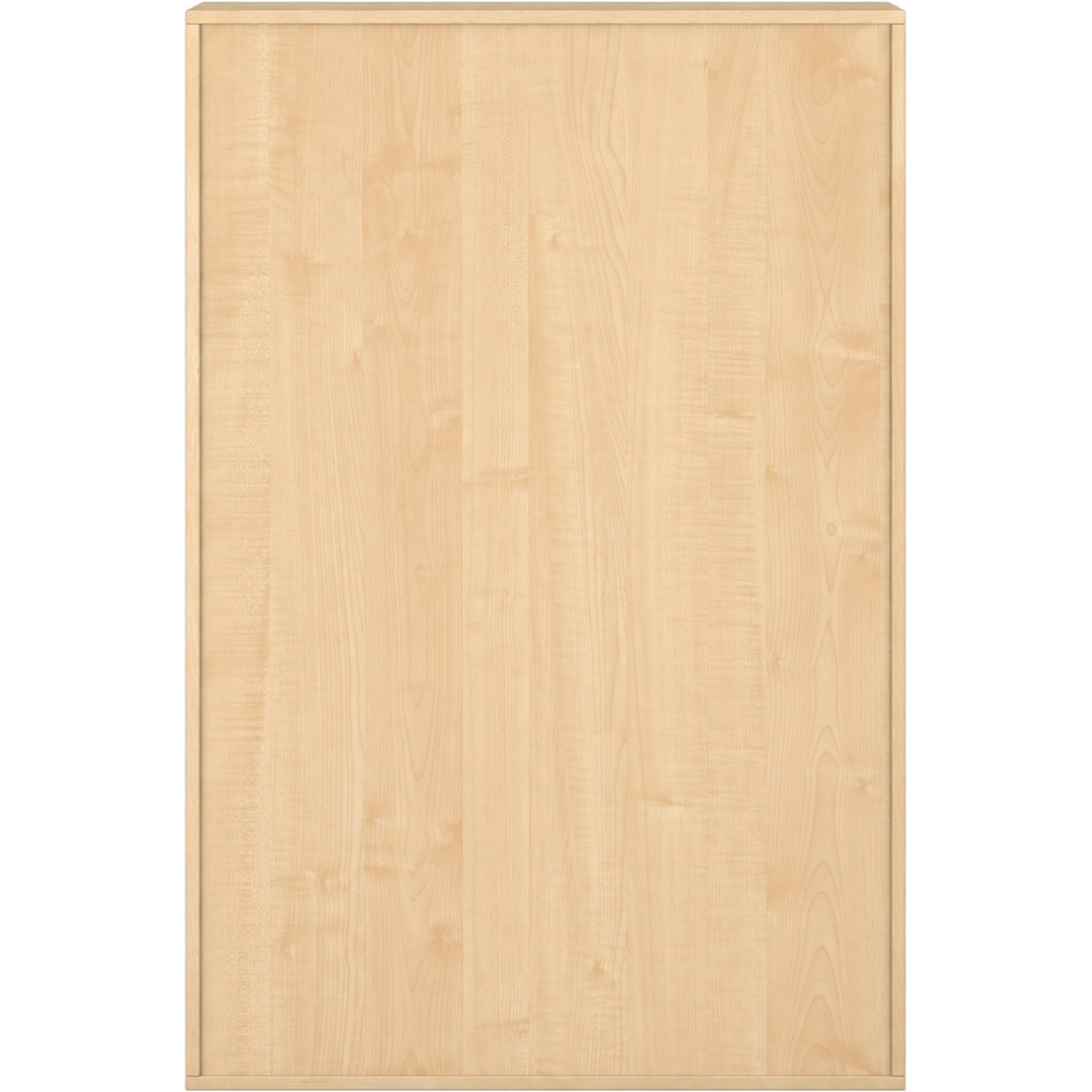 Pureo Kast met dubbele deur decor B 100 x H 150 x D 42 cm in ahorn – aanzicht 4