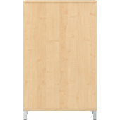 Pureo Kast met werkplek op stahoogte decor B 100 x H 150 x D 42 cm in ahorn – aanzicht 6