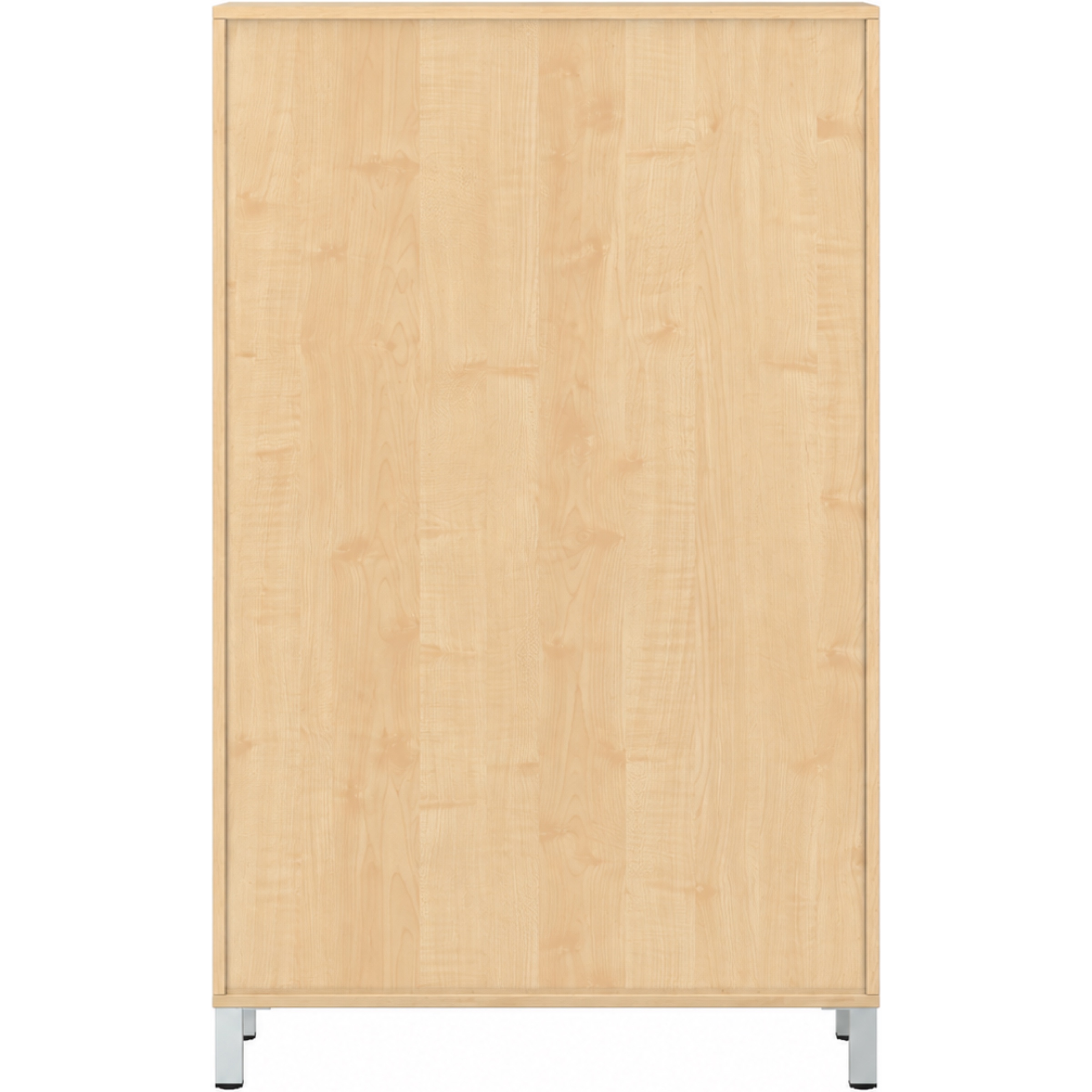 Pureo Kast met werkplek op stahoogte decor B 100 x H 150 x D 42 cm in ahorn – aanzicht 6