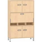 Pureo Kast met werkplek op zithoogte decor B 100 x D 42 x H 150 cm