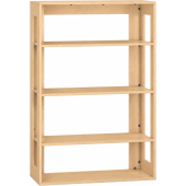 Pureo Kast open decor B 100 x H 150 x D 42 cm in ahorn