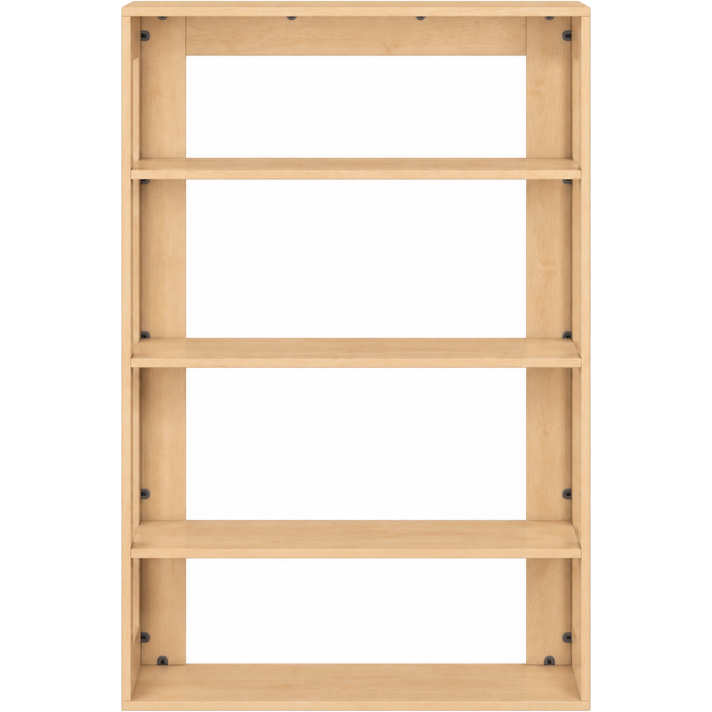 Pureo Kast open decor B 100 x H 150 x D 42 cm in ahorn – aanzicht 2