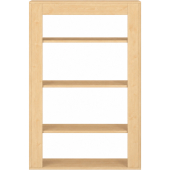 Pureo Kast open decor B 100 x H 150 x D 42 cm in ahorn – aanzicht 3