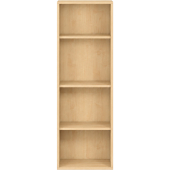 Pureo Schappenkast open decor B 50 x H 150 x D 42 cm in ahorn – aanzicht 2