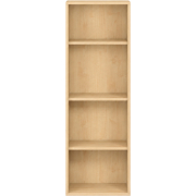 Pureo Schappenkast open decor B 50 x H 150 x D 42 cm in ahorn – aanzicht 2