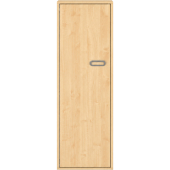 Pureo Kast met deur decor B 50 x H 150 x D 42 cm in ahorn – aanzicht 2