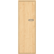 Pureo Kast met deur decor B 50 x H 150 x D 42 cm in ahorn – aanzicht 2