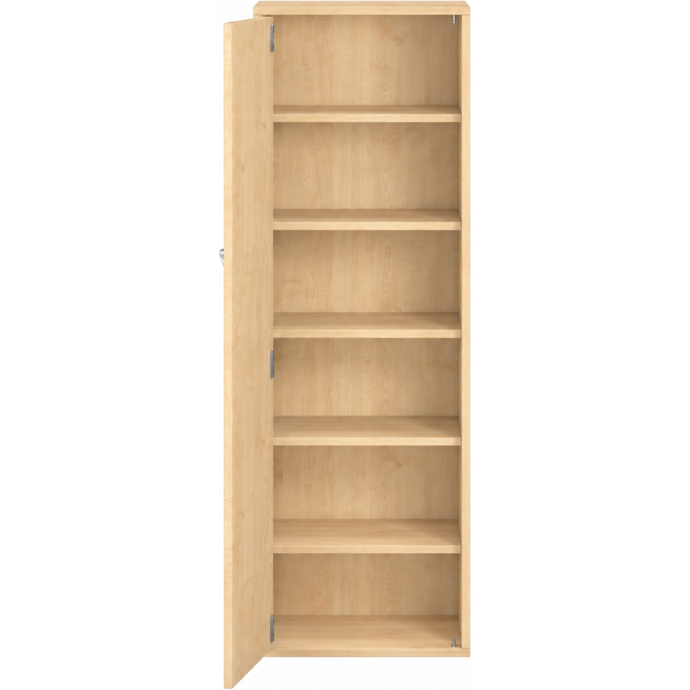 Pureo Kast met deur decor B 50 x H 150 x D 42 cm in ahorn – aanzicht 3
