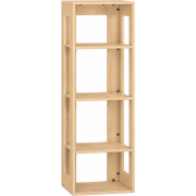 Pureo Kast open decor B 50 x H 150 x D 42 cm in ahorn