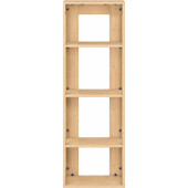 Pureo Kast open decor B 50 x H 150 x D 42 cm in ahorn – aanzicht 2