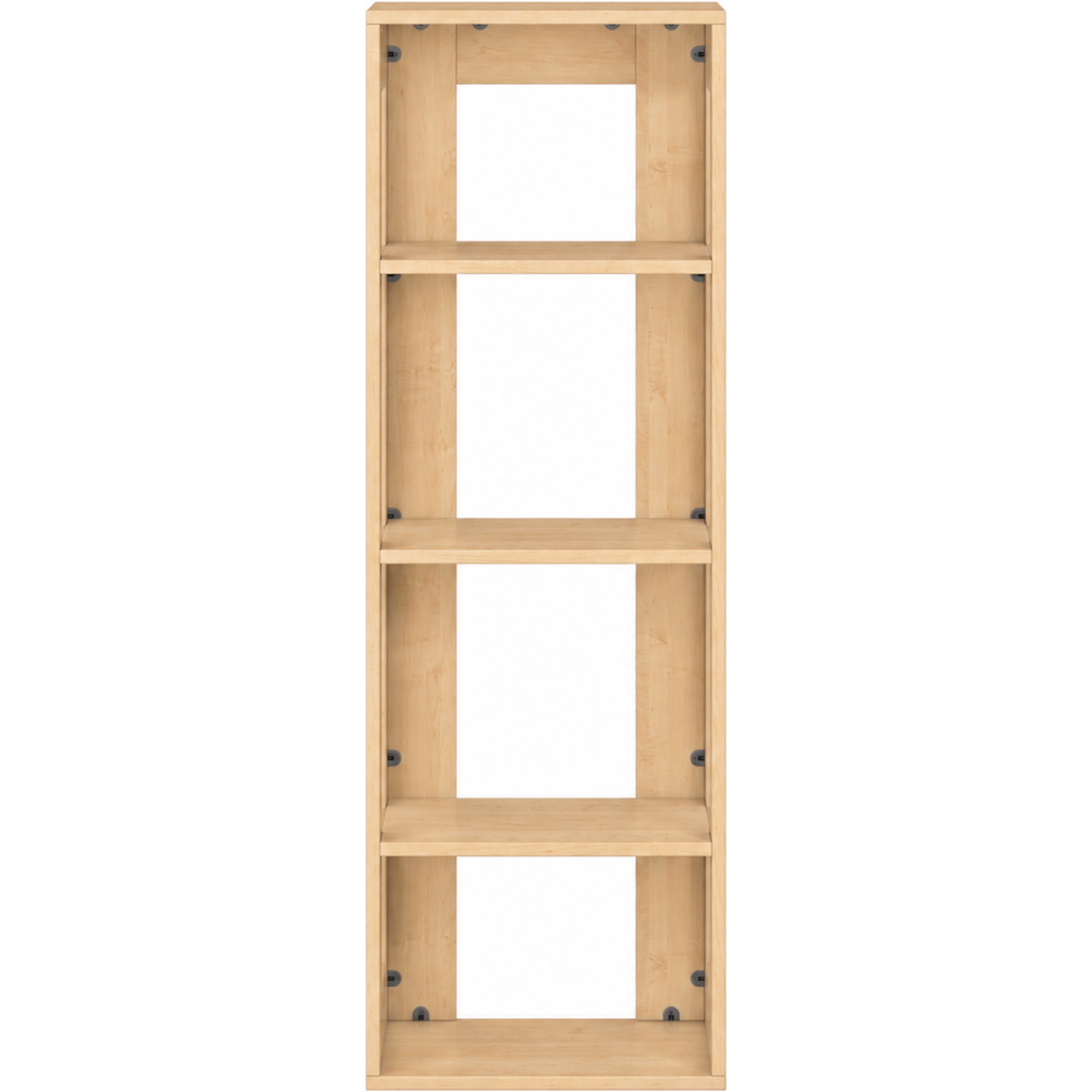 Pureo Kast open decor B 50 x H 150 x D 42 cm in ahorn – aanzicht 2