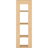 Pureo Kast open decor B 50 x H 150 x D 42 cm in ahorn – aanzicht 3