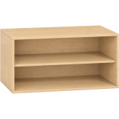 Pureo Schappenkast open decor B 100 x H 50 x D 60 cm in ahorn