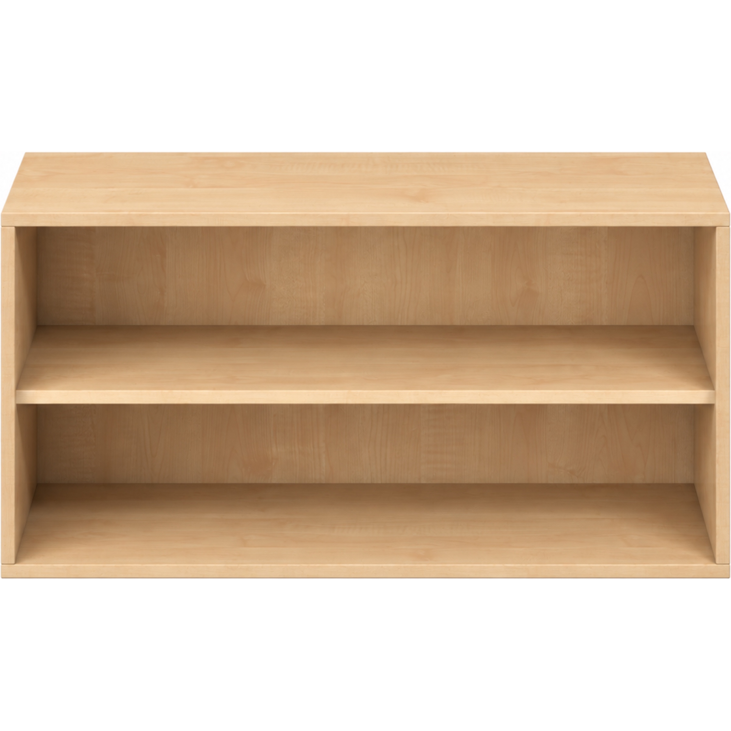 Pureo Schappenkast open decor B 100 x H 50 x D 60 cm in ahorn – aanzicht 2