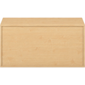 Pureo Schappenkast open decor B 100 x H 50 x D 60 cm in ahorn – aanzicht 3