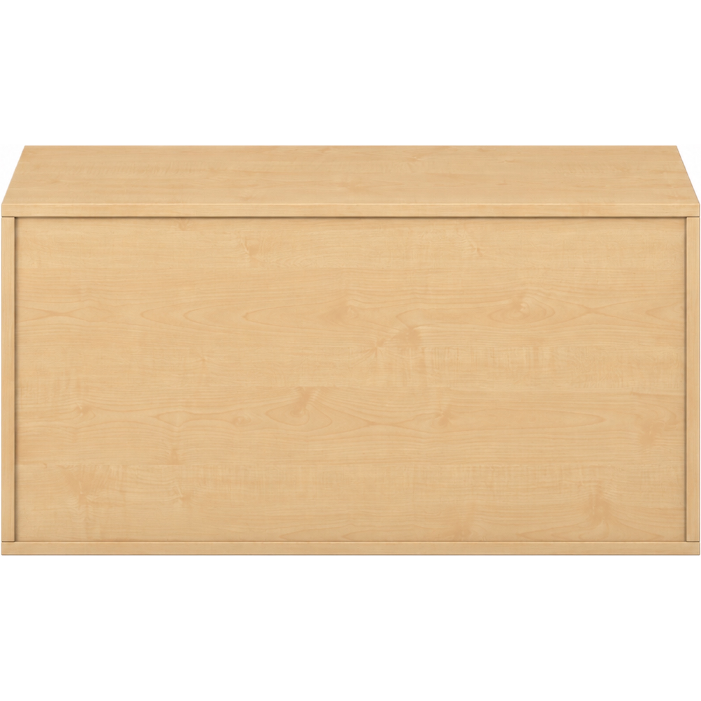 Pureo Schappenkast open decor B 100 x H 50 x D 60 cm in ahorn – aanzicht 3