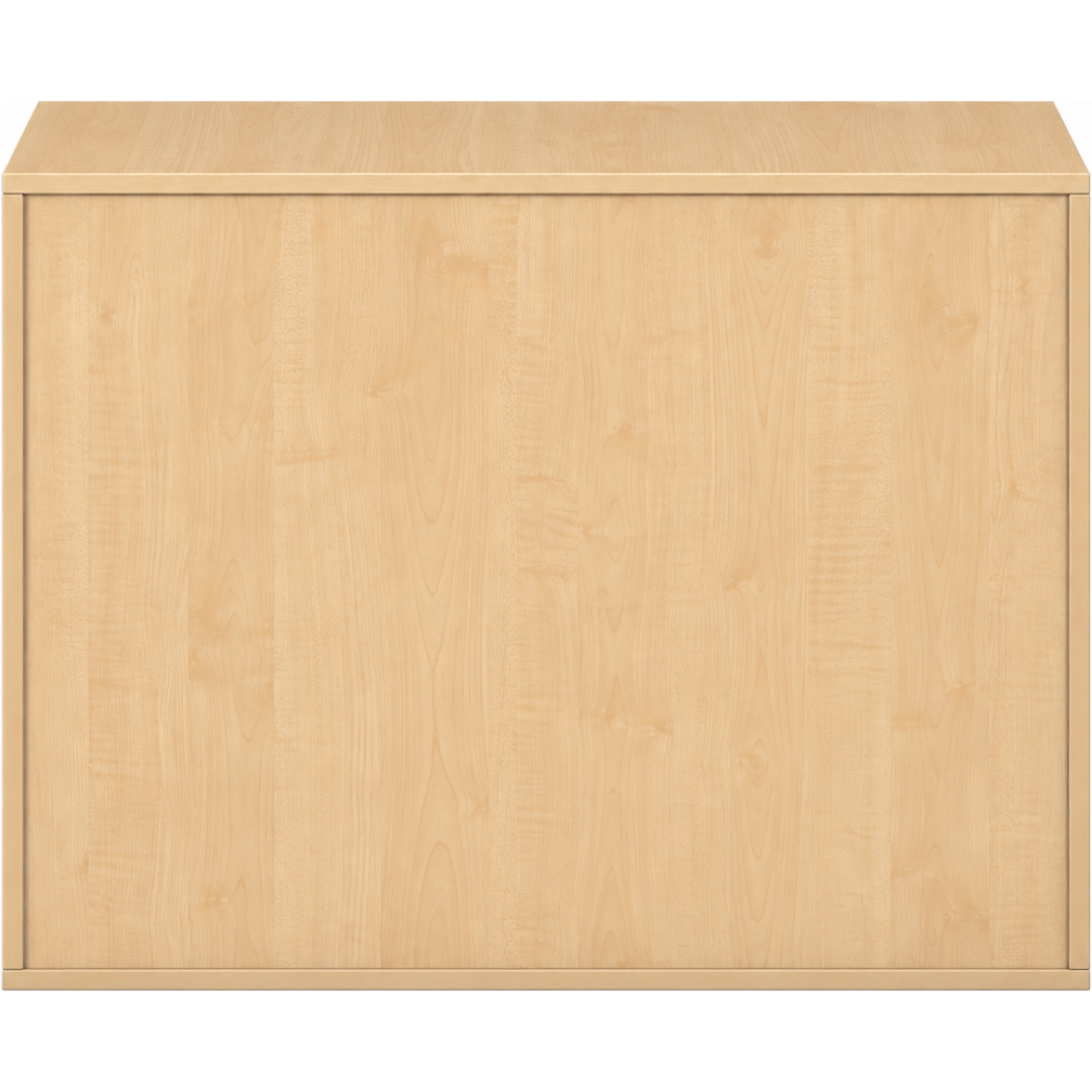 Pureo Schappenkast open decor B 100 x H 75 x D 60 cm in ahorn – aanzicht 3