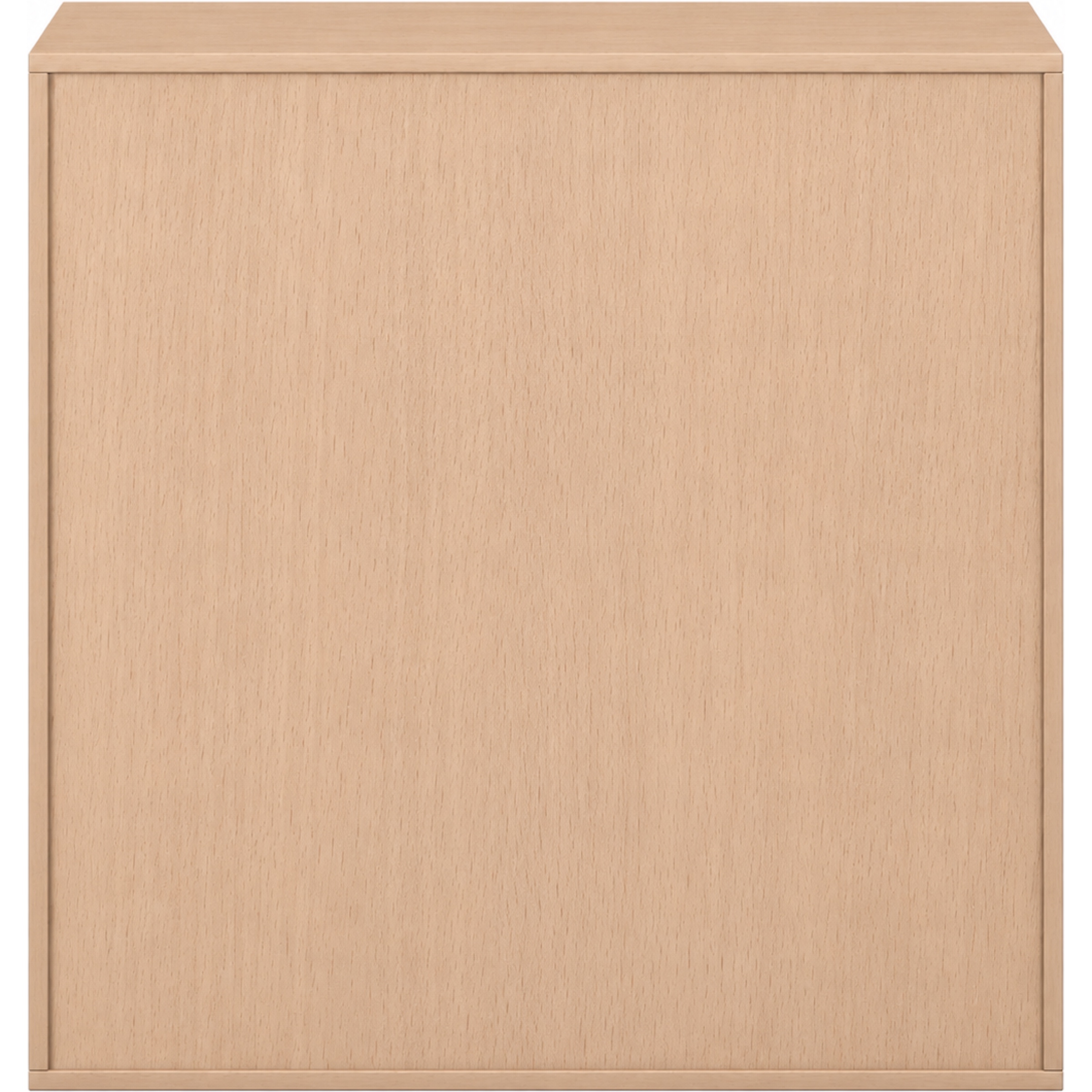 Pureo Schappenkast open decor B 100 x H 100 x D 60 cm in beuken – aanzicht 3