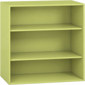 Pureo Schappenkast open decor B 100 x H 100 x D 60 cm in lindegroen