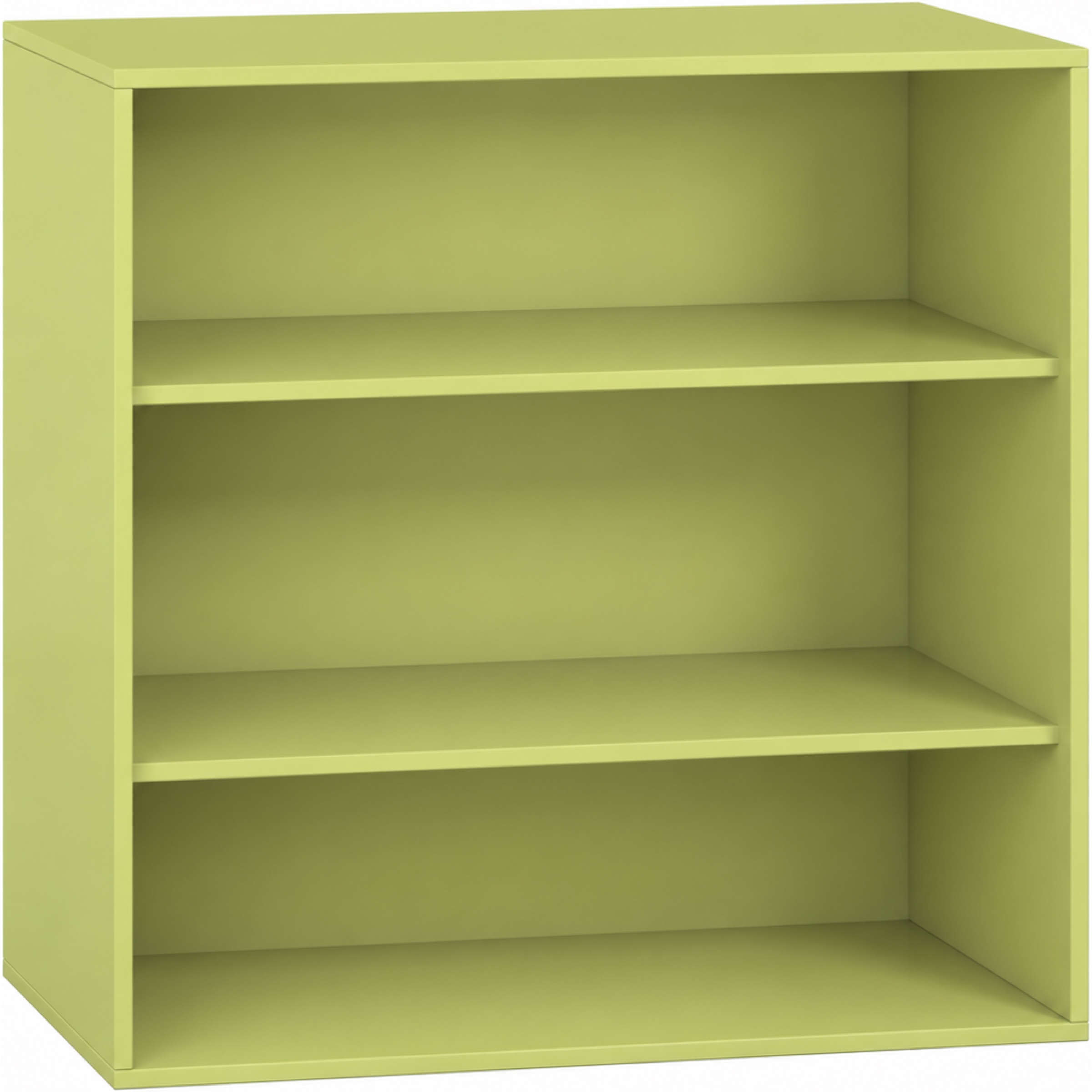 Pureo Schappenkast open decor B 100 x H 100 x D 60 cm in lindegroen