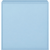 Pureo Schappenkast open decor B 100 x H 100 x D 60 cm in aquarelblauw – aanzicht 3