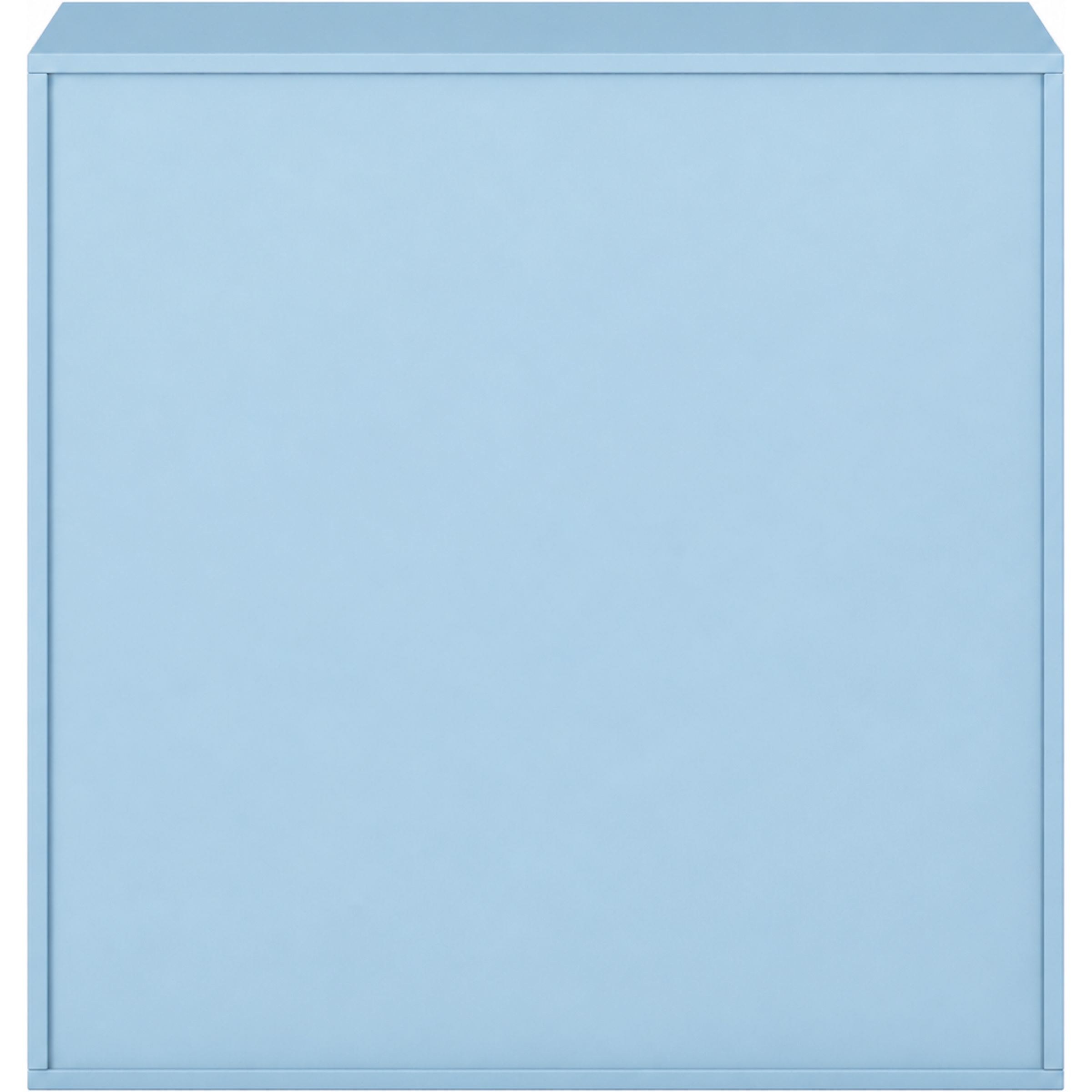 Pureo Schappenkast open decor B 100 x H 100 x D 60 cm in aquarelblauw – aanzicht 3