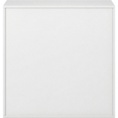Pureo Schappenkast open decor B 100 x H 100 x D 60 cm in wit – aanzicht 3
